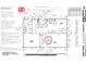 Detailed first area calculation blueprint of the home's layout, including a kitchen, dining area, and living room at 1000 Weldon Ln., Conway, SC 29526