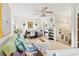 Upstairs living room featuring sitting area, desk, and light neutral carpet throughout at 12 Jerry Ct., Pawleys Island, SC 29585