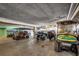 Spacious parking garage featuring golf carts, providing convenient transportation at 1210 N Waccamaw Dr. # 602, Murrells Inlet, SC 29576