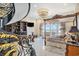 Opulent bedroom featuring a four-poster bed, ocean view, and spiral staircase at 123 Pioneer Loop, Georgetown, SC 29440