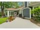 A cozy patio with a grill, outdoor furniture, and view of the landscaped yard at 1325 Clipper Dr., North Myrtle Beach, SC 29582