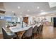 Dining room open to the kitchen and living area, featuring a marble table at 139 Pioneer Loop, Georgetown, SC 29440