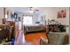 Comfortable bedroom with hardwood floors, tv, ceiling fan, and a relaxed atmosphere at 1437 Baldwin Ct. # 1437, Little River, SC 29566