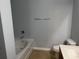 Clean bathroom with bathtub and tile floor at 152 Rose Water Loop, Myrtle Beach, SC 29588
