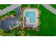 Aerial view of community pool with surrounding greenery at 152 Rose Water Loop, Myrtle Beach, SC 29588