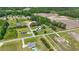 Aerial view of the home with a landscaped yard, neighborhood, and rural surroundings at 1609 Bridgebrook Ln., Conway, SC 29527