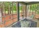Relaxing screened-in porch with golf course views, seating area and natural light at 179 Golden Bear Dr. # C4, Pawleys Island, SC 29585