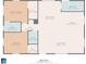 A detailed floor plan with dimensions showcases the layout of the bedrooms, bathrooms, kitchen, and living areas at 204 Elm St., Johnsonville, SC 29555