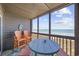 Relax and enjoy ocean views from the balcony with plenty of seating! at 208 Ocean Blvd. N # 324, North Myrtle Beach, SC 29582