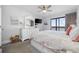 Enjoy ocean views from this beautiful bedroom with TV and ceiling fan! at 208 Ocean Blvd. N # 324, North Myrtle Beach, SC 29582