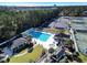 Overhead view of pool and tennis courts in a vibrant community at 2150 North Berwick Dr., Myrtle Beach, SC 29575