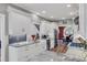 Modern kitchen with white cabinets, marble countertops, and stainless steel appliances at 2150 North Berwick Dr., Myrtle Beach, SC 29575