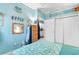Inviting blue bedroom with a charming coastal theme at 230 Addison Cottage Way, Murrells Inlet, SC 29576