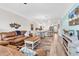 Open-concept living room with hardwood floors and a view to the kitchen at 232 Je Edward Dr. # 19, Myrtle Beach, SC 29588