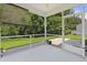 Relaxing screened porch with views of a private backyard and lush greenery, perfect for outdoor enjoyment at 278 Carolina Crossing Blvd., Little River, SC 29566