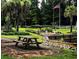 Scenic outdoor space with a picnic table, well-maintained landscaping, and relaxing atmosphere at 2790 Fowler Rd., Loris, SC 29569