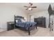 Spacious main bedroom featuring a ceiling fan, side tables and a large dresser at 310 Kiskadee Loop # D, Conway, SC 29526