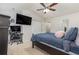 Spacious main bedroom with vaulted ceiling, dual closets, and a convenient work area at 310 Kiskadee Loop # D, Conway, SC 29526