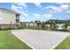 Community sand volleyball court, providing residents with recreational opportunities and lake views at 310 Kiskadee Loop # D, Conway, SC 29526