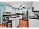 Well-lit kitchen featuring sleek countertops and stainless steel appliances at 340 Boxcar Dr., Longs, SC 29568