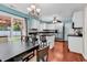 Inviting eat-in kitchen with access to the outdoor area at 340 Boxcar Dr., Longs, SC 29568