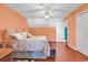 Large main bedroom with hardwood floors and a closet at 340 Boxcar Dr., Longs, SC 29568