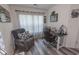 Comfortable home office featuring a cozy chair, sleek desk, and decorative curtains for a productive workspace at 359 Harbour Reef Dr., Myrtle Beach, SC 29588