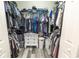 Spacious walk-in closet with ample hanging space, shelving, and drawer storage to keep your wardrobe organized at 359 Harbour Reef Dr., Myrtle Beach, SC 29588