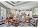 Open concept living and dining area featuring hardwood floors, white cabinets and marble countertops at 3736 Kingsley Dr., Myrtle Beach, SC 29588