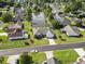 Aerial shot of a neighborhood with a pond, showcasing the layout of the community at 4012 Grousewood Dr., Myrtle Beach, SC 29588