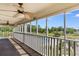 Relax on your private screened balcony with a ceiling fan and community views at 4350 Intercoastal Dr. # 2408, Little River, SC 29566