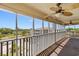 Spend time on this screened balcony with a ceiling fan and views of the community at 4350 Intercoastal Dr. # 2408, Little River, SC 29566