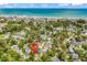 Beautiful beach community showcased in an aerial view with a property location pin at 514 6Th Ave. S, Surfside Beach, SC 29575