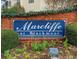 The Marcliffe at Blackmoor community sign is nicely landscaped at 5870 Longwood Dr. # 201, Murrells Inlet, SC 29576