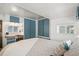 Cozy bedroom with a desk area, featuring ample storage and natural light for work and relaxation at 6001 - 1842 S Kings Hwy., Myrtle Beach, SC 29575