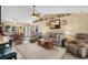 Spacious living room seamlessly blends with the dining area for easy entertaining at 601 Jousting Ct., Conway, SC 29526