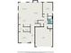 Floor plan showing the kitchen, living room, bedrooms, bathrooms, foyer, dining room, and garage at 8076 Fort Hill Way, Myrtle Beach, SC 29579