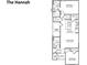 The Hannah floor plan boasts an open living area, kitchen, two bedrooms, and two bathrooms at 924 Akron St., Conway, SC 29526