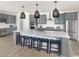 Modern kitchen with stainless steel appliances, ample counter space, and a large island at 9419 Long Meadow Way, Longs, SC 29568