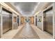 Elegant lobby with tiled floors, recessed lighting and decorative columns leading towards ocean view at 1105 S Ocean Blvd. # 110, Myrtle Beach, SC 29577