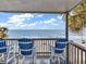 Ocean view from a private balcony with seating, overlooking a sandy beach at 1310 N Waccamaw Dr. # 208, Garden City Beach, SC 29576