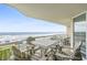 Balcony seating offers picturesque ocean views, perfect for relaxation and enjoying the coastal ambiance at 1625 S Ocean Blvd. # 309, North Myrtle Beach, SC 29582