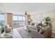 Comfortable living room with stylish furnishings and a view to the beach, creating a relaxing atmosphere at 1625 S Ocean Blvd. # 309, North Myrtle Beach, SC 29582