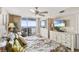 Bright main bedroom with balcony access and ocean view at 1625 S Ocean Blvd. # 309, North Myrtle Beach, SC 29582