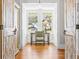 Cozy window nook with seating and picturesque views of the landscape at 21 Whitehall Ave., Georgetown, SC 29440