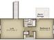 Second floor plan showing loft, bedroom, and bath. Note walk in closet and storage at 2224 Flatleaf Ct, Longs, SC 29568