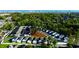 Aerial view of the community showcasing the layout of the homes and the surrounding area at 2408 Hillbourne Loop, North Myrtle Beach, SC 29582