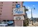 Charming resort sign reading: 