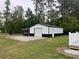 Spacious metal garage/workshop in the backyard; perfect for storage or a hobby area at 2529 Suzanne Dr., Conway, SC 29526