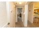 Hallway featuring carpet flooring and white walls at 305 N Hillside Dr. # 206, North Myrtle Beach, SC 29582